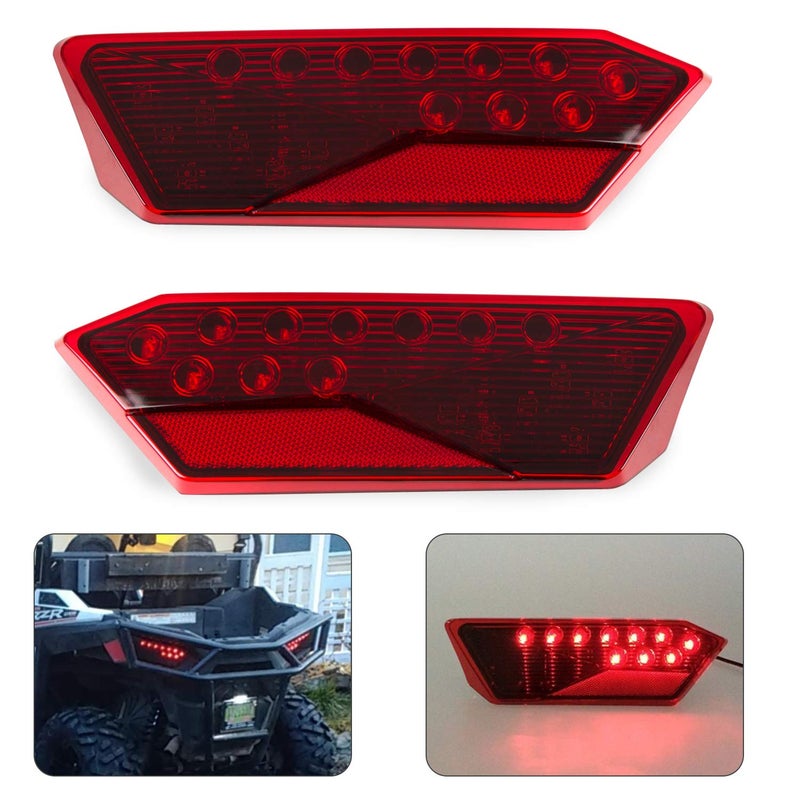 RANSOTO LED Tail Light - Compatible with 2014-2020 RZR XP 1000 / XP 4 1000 / Turbo / 900 / S 900 / XP 4 - Direct Replacement for OEM 2412341 & 2412342 - High Brightness Waterproof LED Brake Light - Image 1